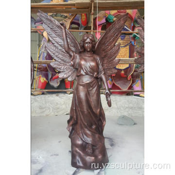 Античная Beonze Статуя Ангела Для Напольного Украшения